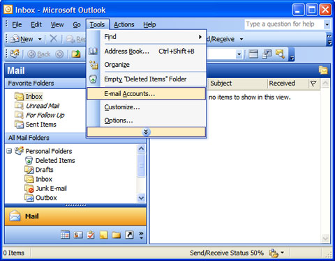 email kantor dari outlook