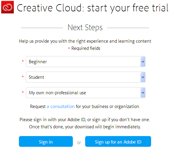 Cara daftar Adobe Creative Cloud sebagai Student atau Pelajar